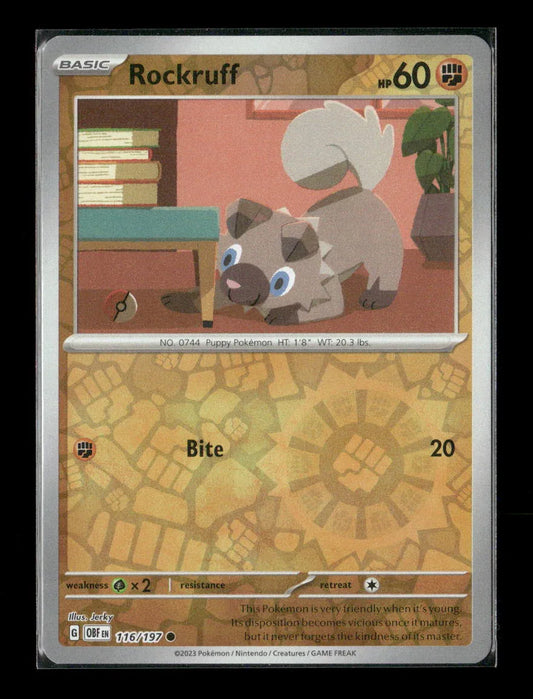 Rockruff Common SV02: Paldea Evolved 116/193 LP - Kang's Collectibles