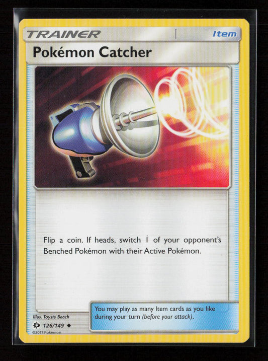 Pokemon Catcher Uncommon SM Base Set 126/149 LP
