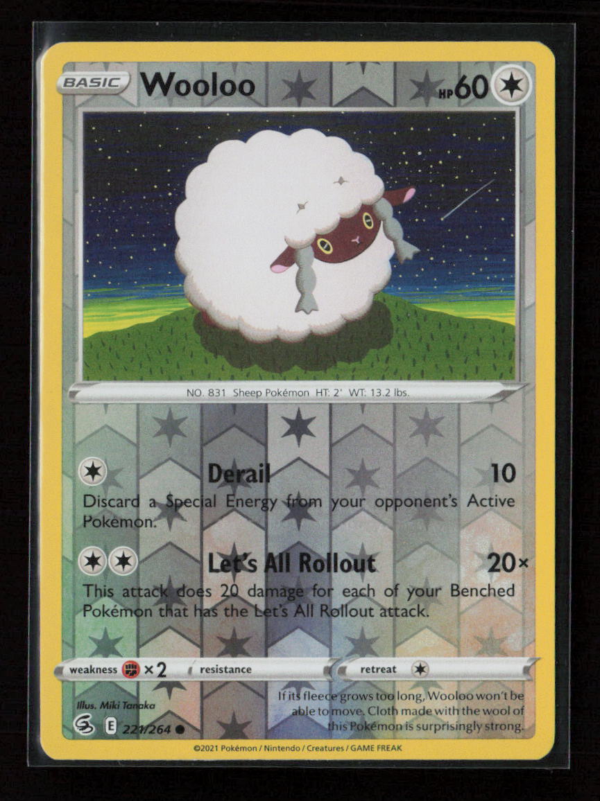 Wooloo (221) Common SWSH08: Fusion Strike 221/264 NM