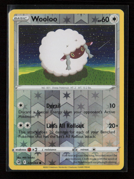 Wooloo (221) Common SWSH08: Fusion Strike 221/264 NM