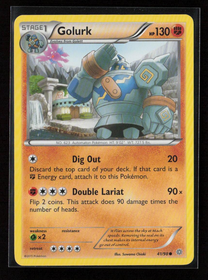 Golurk (41) Common XY - Ancient Origins 41/98 LP - Kang's Collectibles