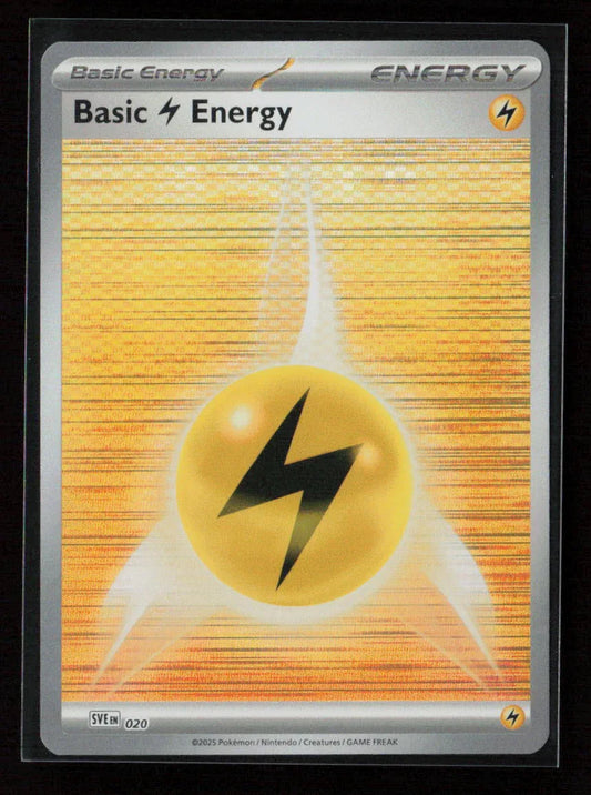 Basic Lightning Energy - Common SVE: Scarlet & Violet Energies 020 NM - Kang's Collectibles