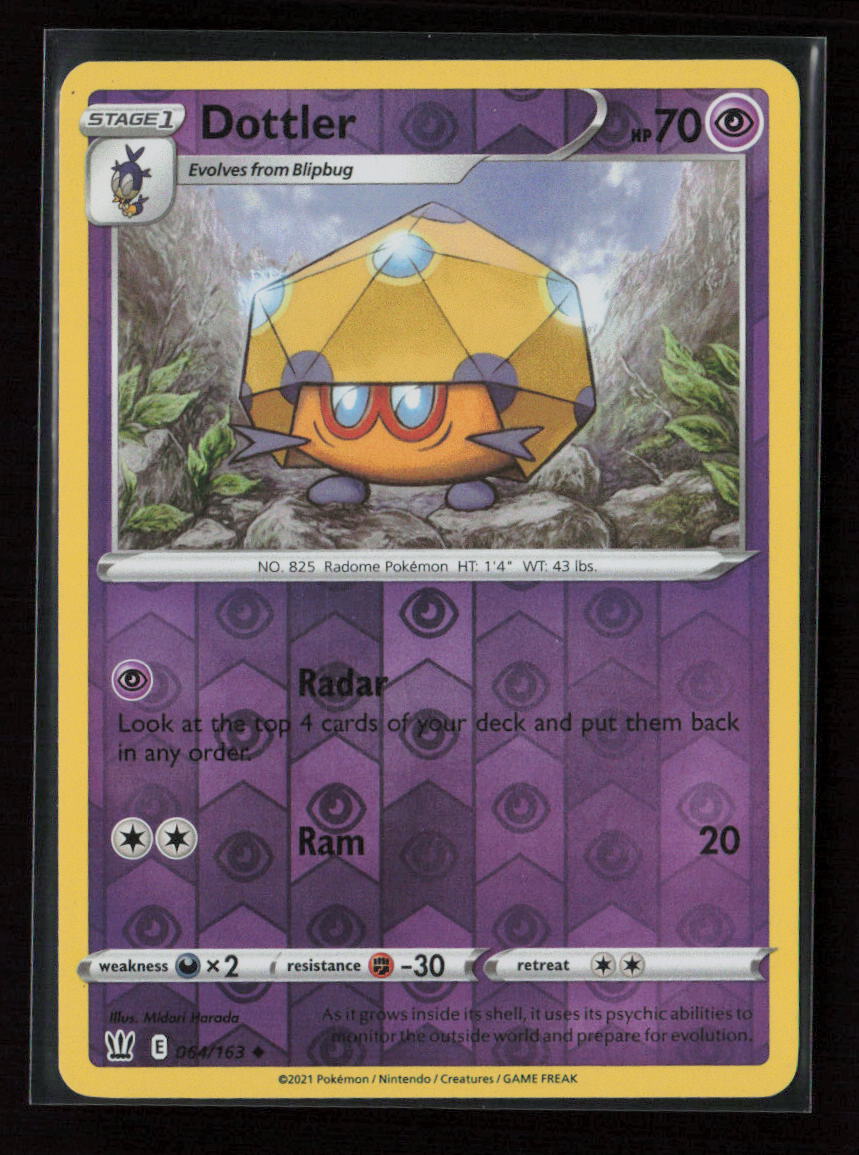 Dottler Uncommon SWSH05: Battle Styles 064/163 NM