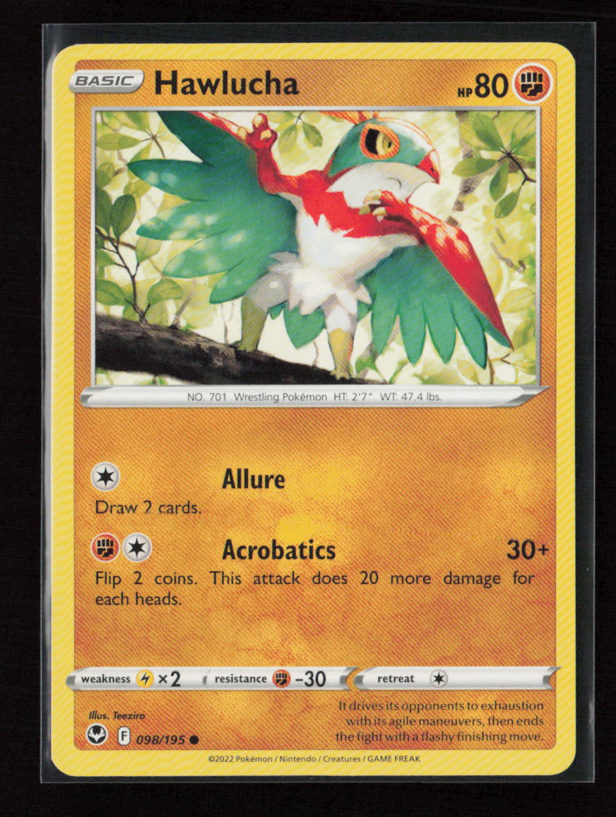 Hawlucha Common SWSH12: Silver Tempest 098/195 LP