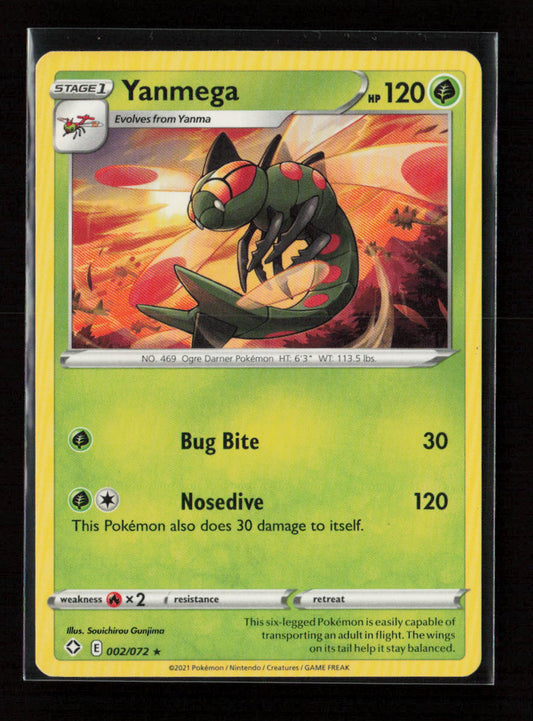 Yanmega Rare Shining Fates 002/072 LP