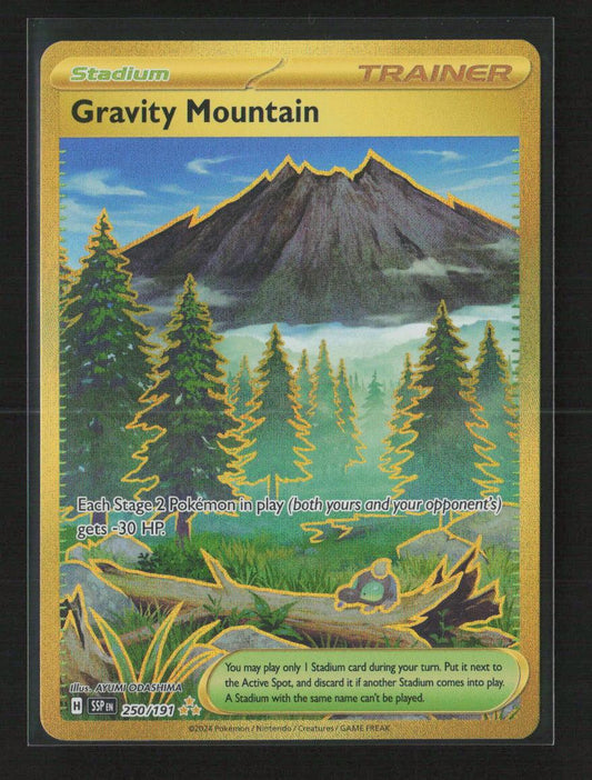 Gravity Mountain Hyper Rare SV08: Surging Sparks 250/191 NM - Kang's Collectibles