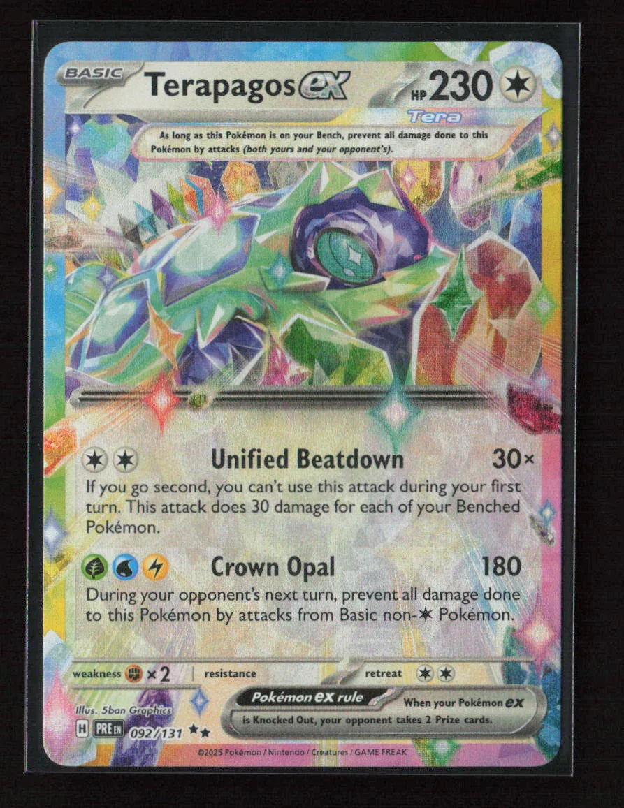 Terapagos ex - Double Rare SV: Prismatic Evolutions 092/131 NM - Kang's Collectibles