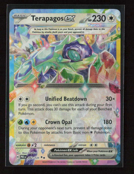 Terapagos ex - Double Rare SV: Prismatic Evolutions 092/131 NM - Kang's Collectibles