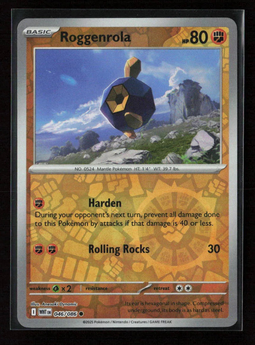 Roggenrola Common SV: White Flare 046/086 NM - Kang's Collectibles