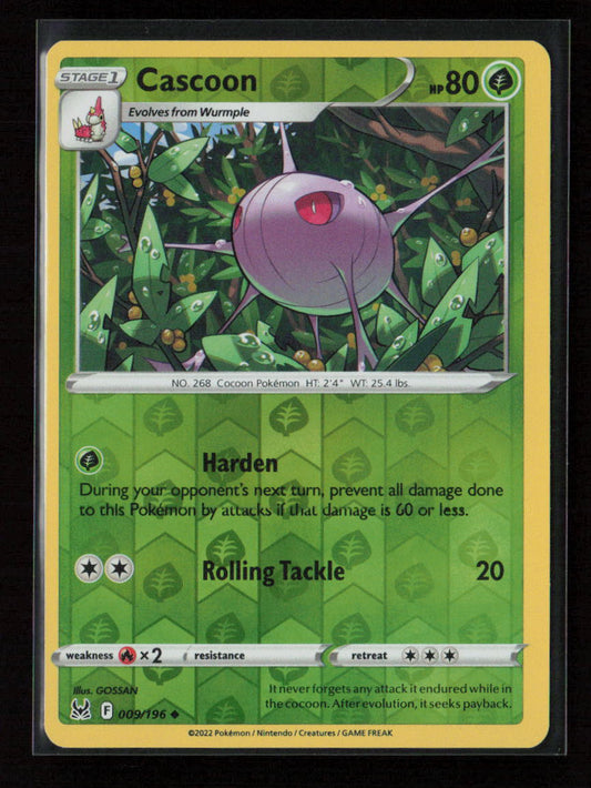 Cascoon Uncommon SWSH11: Lost Origin 009/196 NM