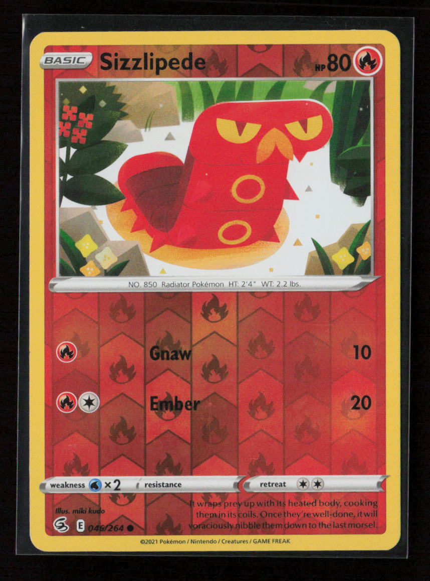 Sizzlipede (46) Common SWSH08: Fusion Strike 046/264 NM