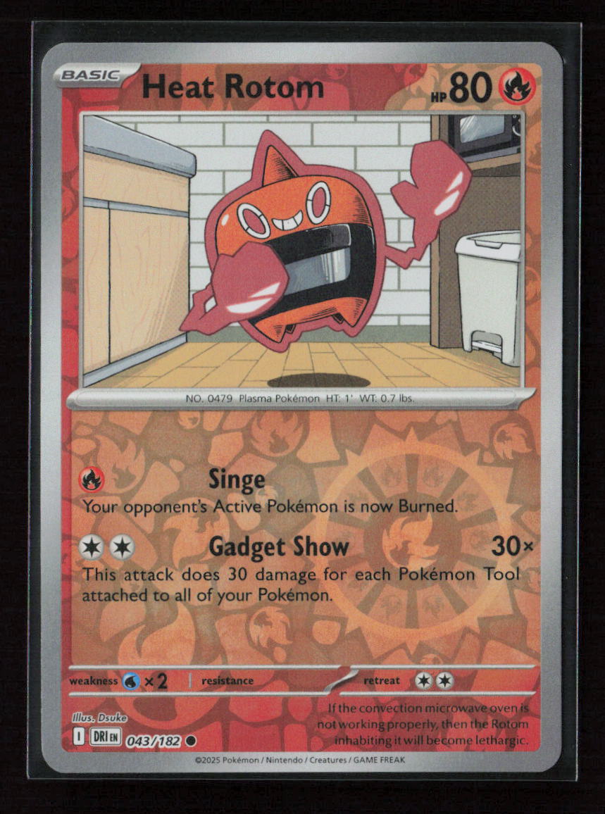 Heat Rotom Common SV10: Destined Rivals 043/182 NM