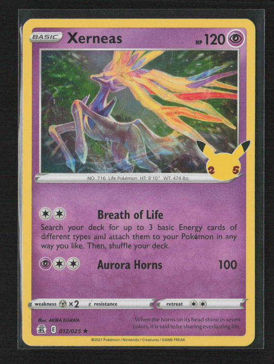 Xerneas Holo Rare Celebrations 012/025 NM