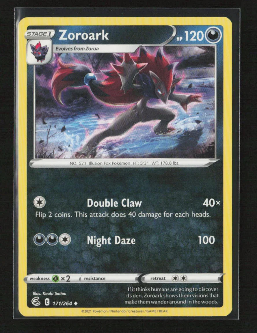 Zoroark Uncommon SWSH08: Fusion Strike 171/264 NM - Kang's Collectibles