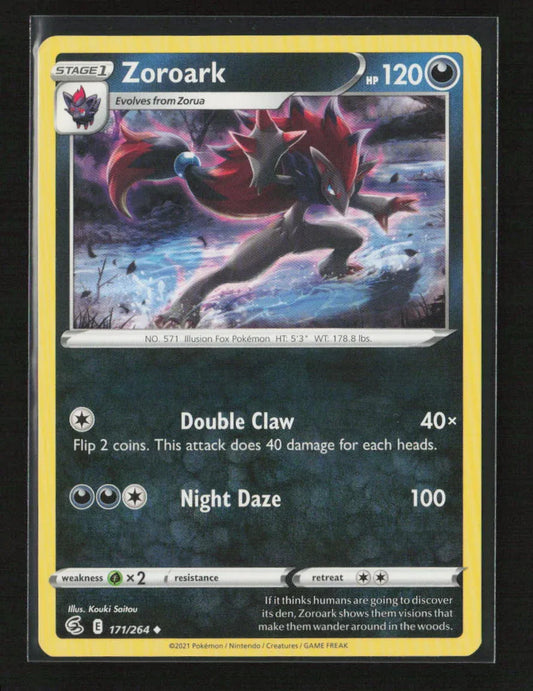 Zoroark Uncommon SWSH08: Fusion Strike 171/264 NM - Kang's Collectibles