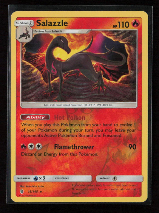 Salazzle Rare SM - Guardians Rising 16/145 LP - Kang's Collectibles