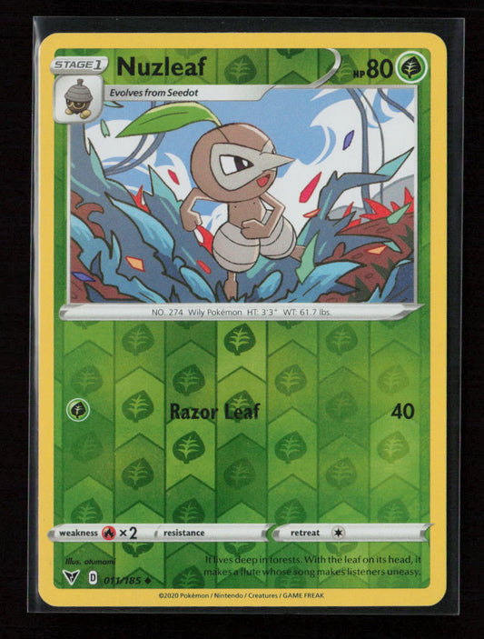 Nuzleaf Uncommon SWSH04: Vivid Voltage 011/185 NM