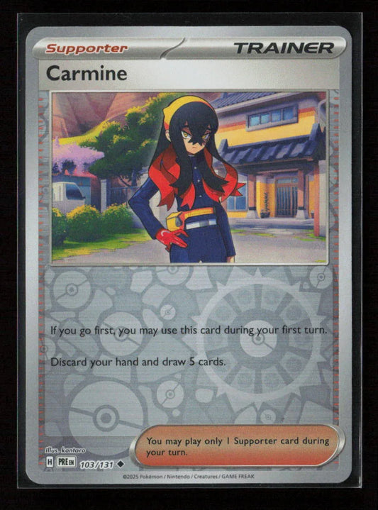 Carmine Uncommon SV: Prismatic Evolutions 103/131 NM - Kang's Collectibles