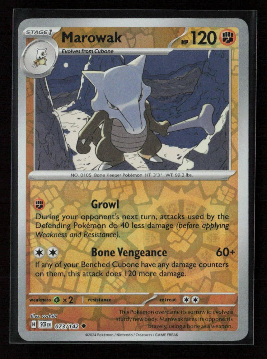 Marowak Uncommon SV07: Stellar Crown 073/142 NM - Kang's Collectibles