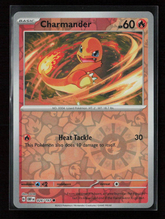 Charmander Common SV03: Obsidian Flames 026/197 NM - Kang's Collectibles