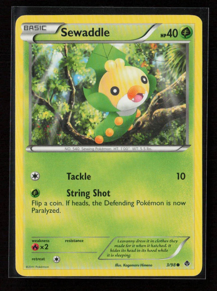 Sewaddle (3) Common Emerging Powers 3/98 NM - Kang's Collectibles