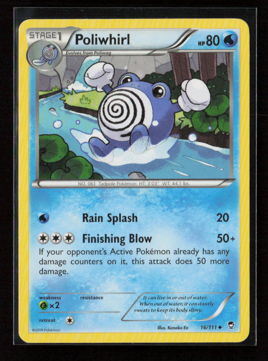 Poliwhirl Uncommon XY - Furious Fists 16/111 LP