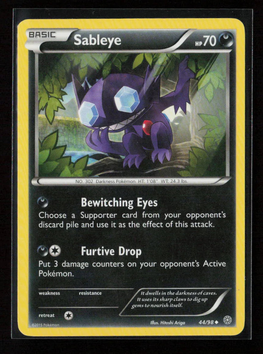 Sableye Uncommon XY - Ancient Origins 44/98 NM - Kang's Collectibles