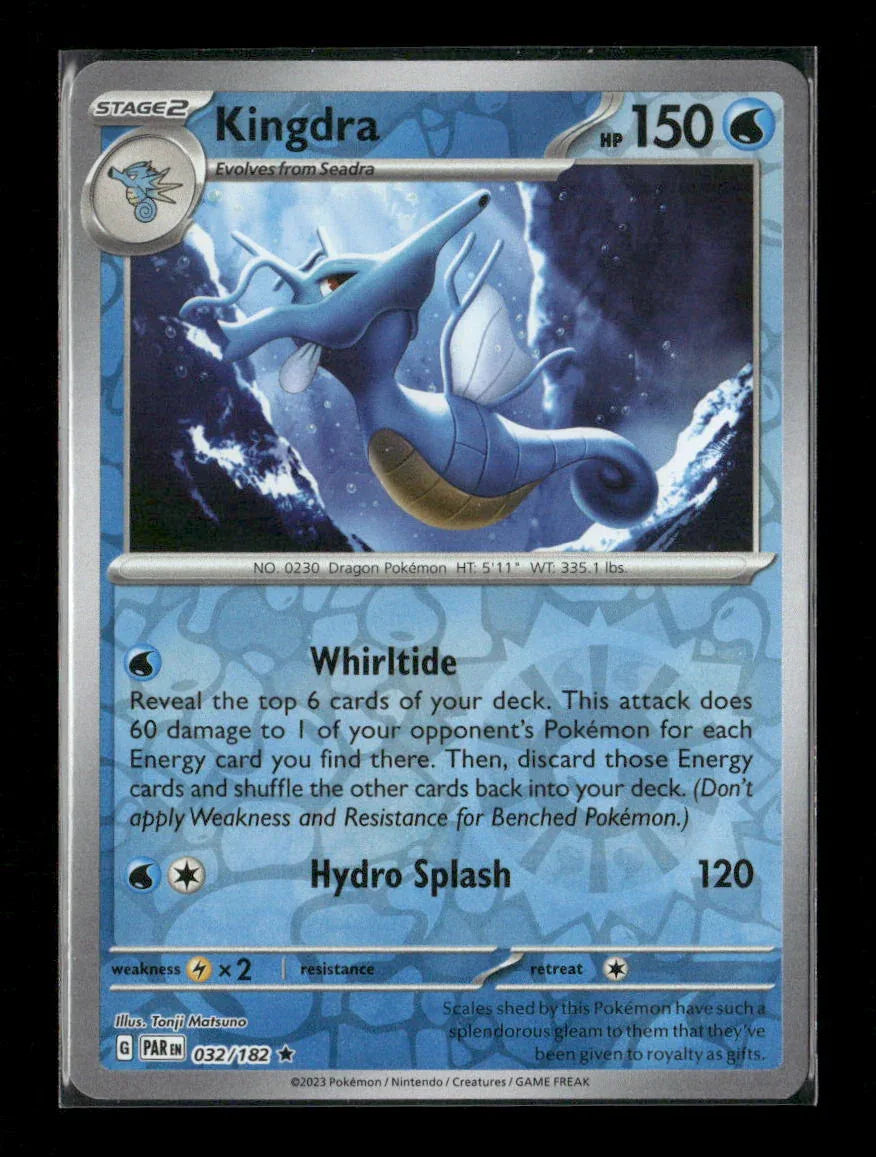 Kingdra Rare SV04: Paradox Rift 032/182 LP - Kang's Collectibles