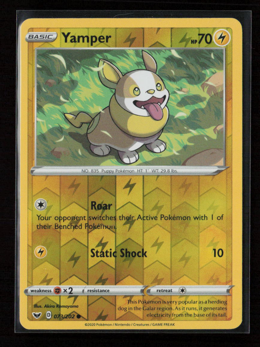 Yamper (073) Common SWSH01: Sword & Shield Base Set 073/202 NM