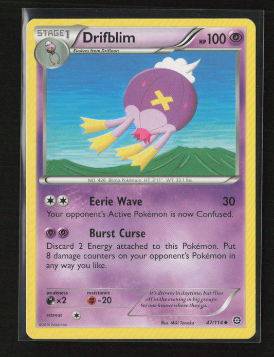 Drifblim Uncommon XY - Steam Siege 47/114 MP