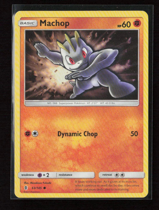 Machop (63) Common SM - Guardians Rising 63/145 LP - Kang's Collectibles