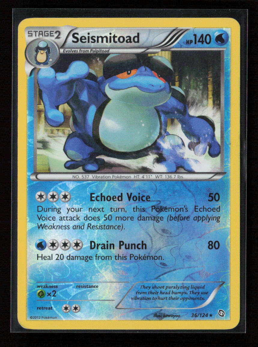 Seismitoad Rare Dragons Exalted 36/124 LP