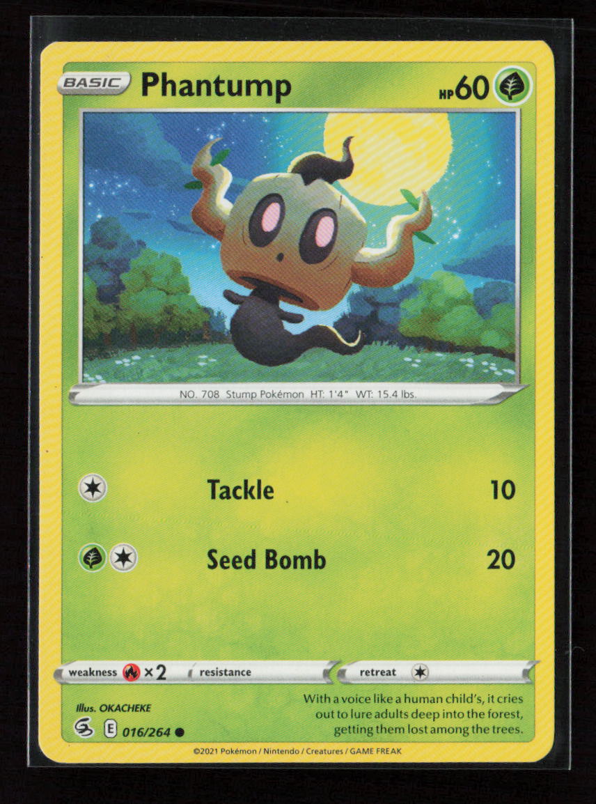 Phantump Common SWSH08: Fusion Strike 016/264 LP