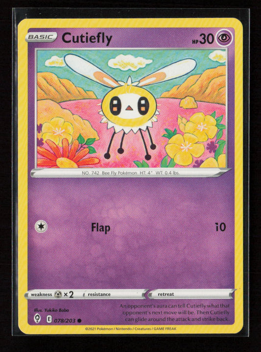 Cutiefly Common SWSH07: Evolving Skies 078/203 LP