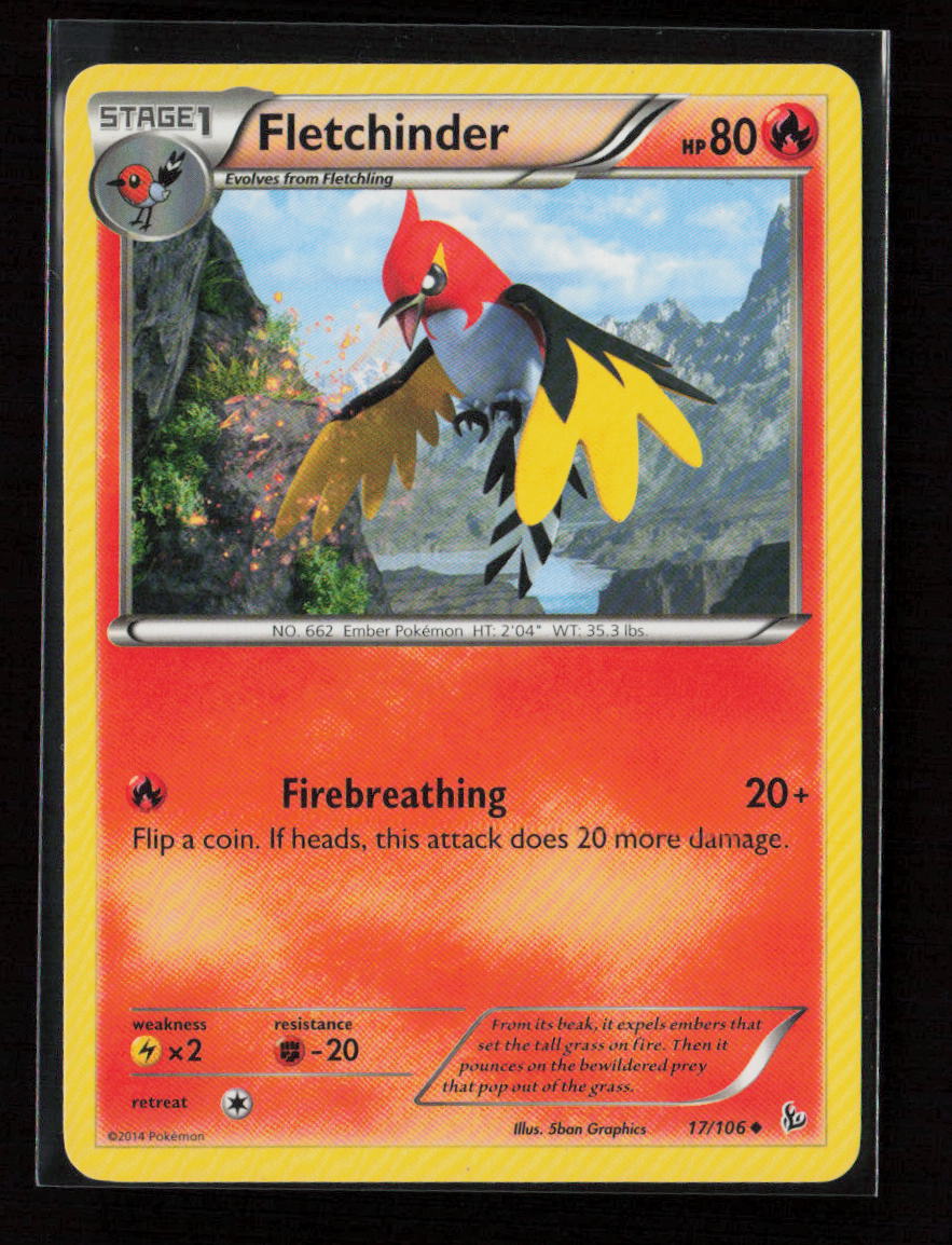 Fletchinder Uncommon XY - Flashfire 17/106 LP