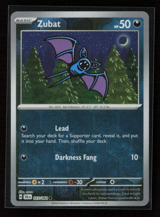 Zubat Common SV: Shrouded Fable 027/064 NM - Kang's Collectibles