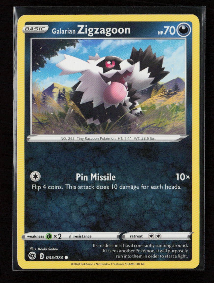 Galarian Zigzagoon Common Champion's Path 35/73 LP