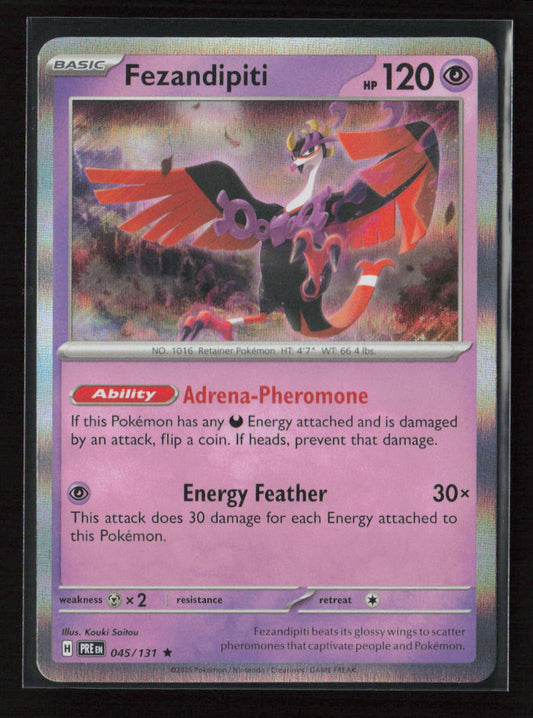 Fezandipiti Rare SV: Prismatic Evolutions 045/131 NM