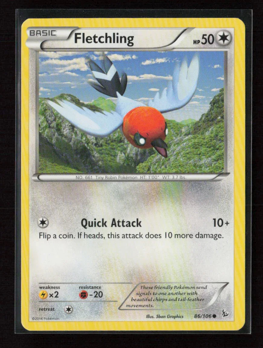 Fletchling Common XY - Flashfire 86/106 LP - Kang's Collectibles