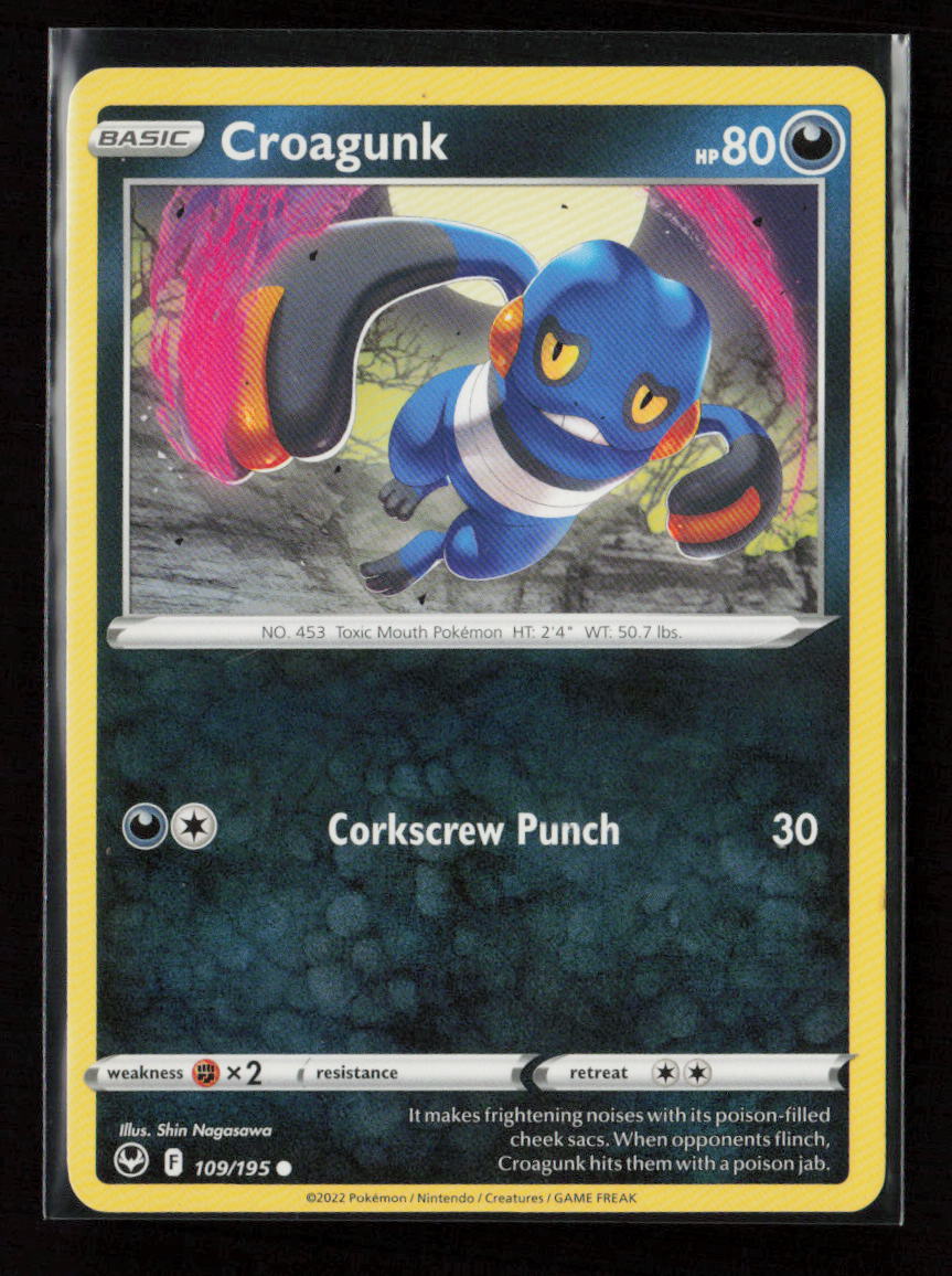 Croagunk Common SWSH12: Silver Tempest 109/195 LP