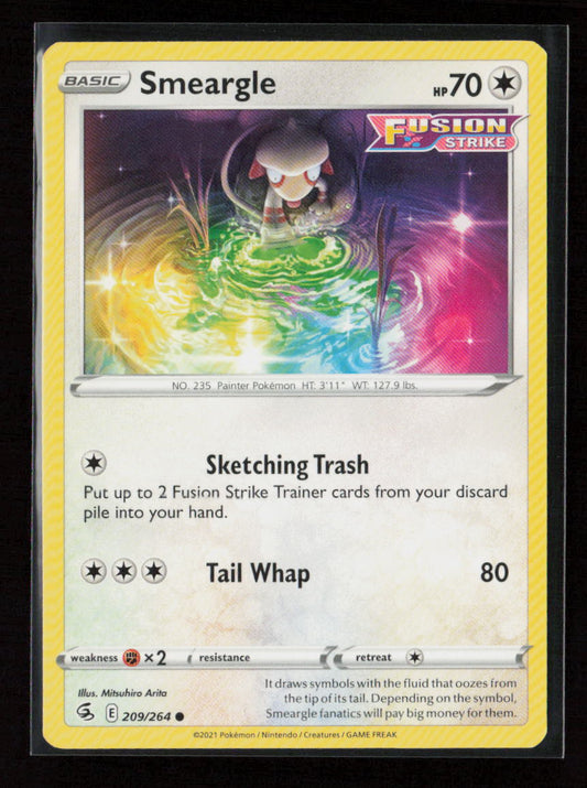 Smeargle Common SWSH08: Fusion Strike 209/264 LP
