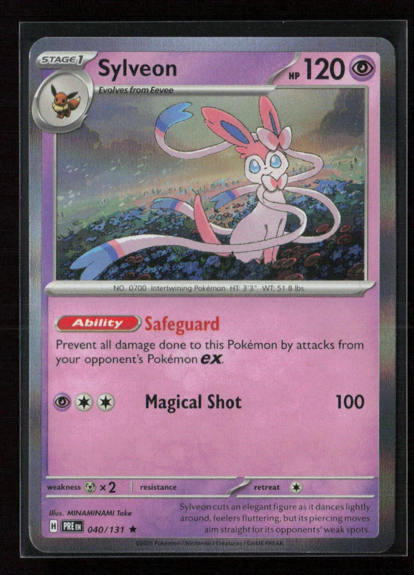 Sylveon Rare SV: Prismatic Evolutions 040/131 NM - Kang's Collectibles