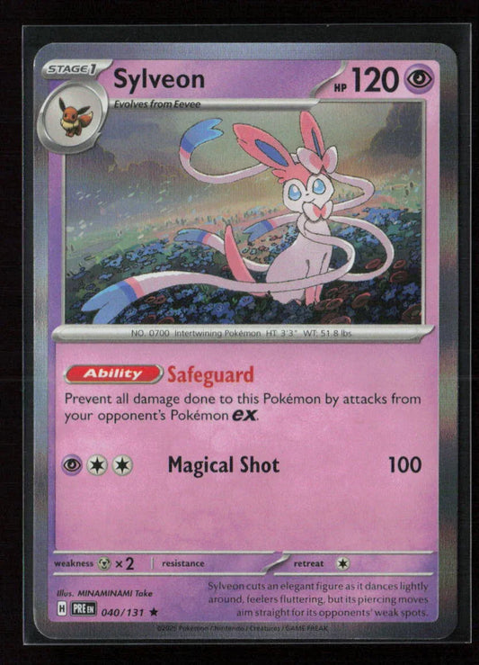 Sylveon Rare SV: Prismatic Evolutions 040/131 NM - Kang's Collectibles