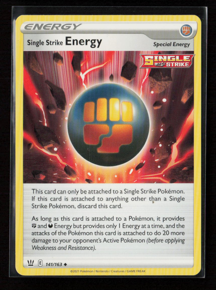 Single Strike Energy Uncommon SWSH05: Battle Styles 141/163 LP