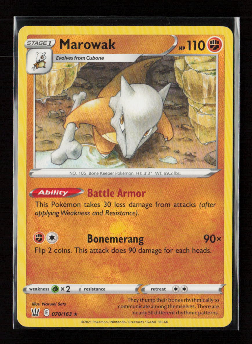 Marowak Rare SWSH05: Battle Styles 070/163 LP