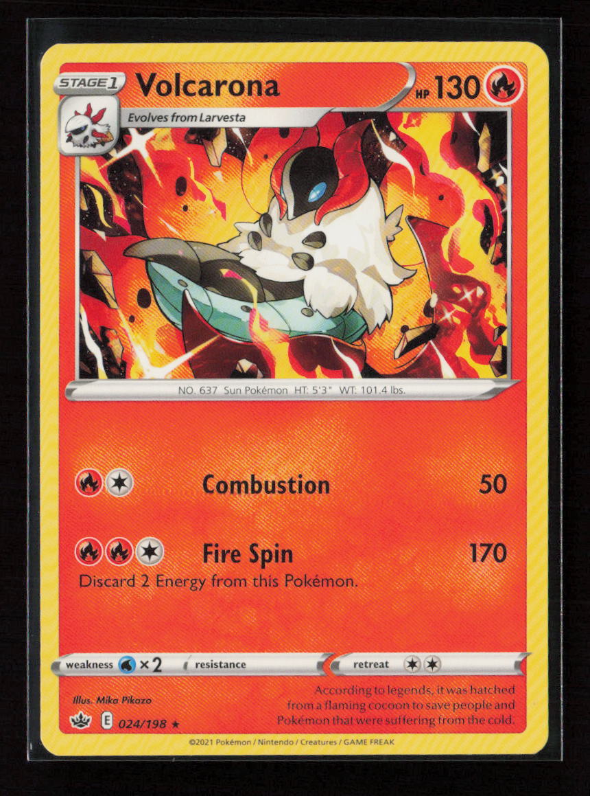 Volcarona Rare SWSH06: Chilling Reign 024/198 LP