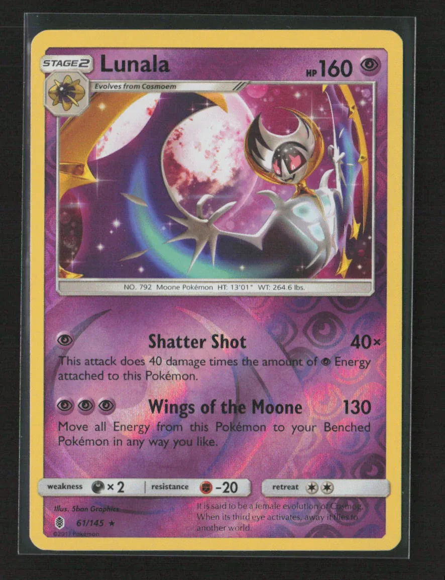 Lunala Rare SM - Guardians Rising 61/145 LP - Kang's Collectibles