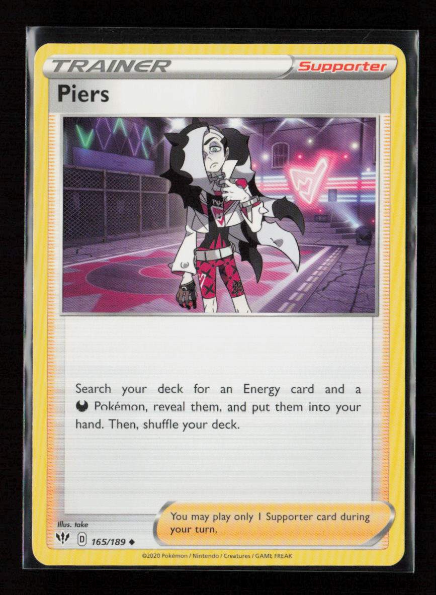 Piers Uncommon SWSH03: Darkness Ablaze 165/189 LP