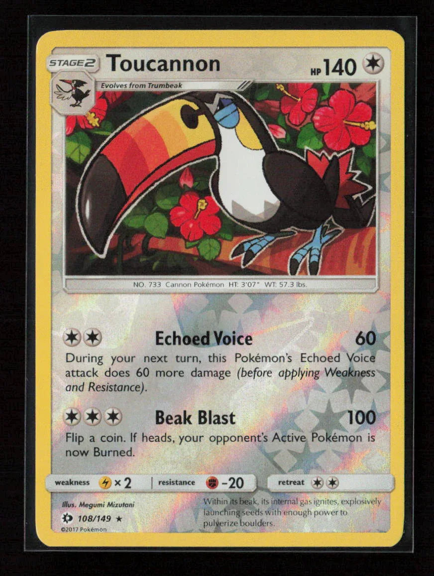 Toucannon Rare SM Base Set 108/149 NM - Kang's Collectibles