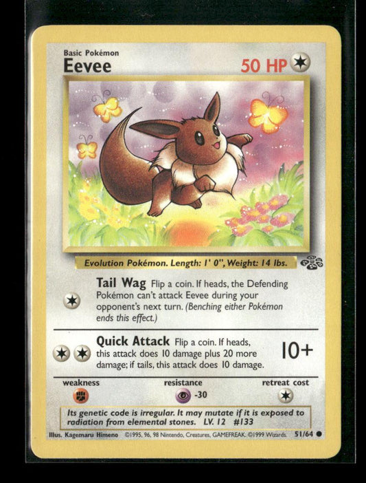 Eevee Common Jungle 51/64 LP - Kang's Collectibles